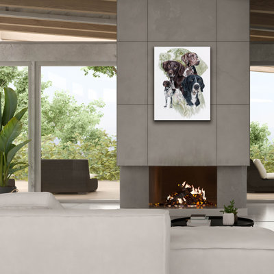 «German Short Haired Pointer» par Barbara Keith, art mural sur toile