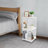 2-Tier 360°Display Bookshelf With Wheels