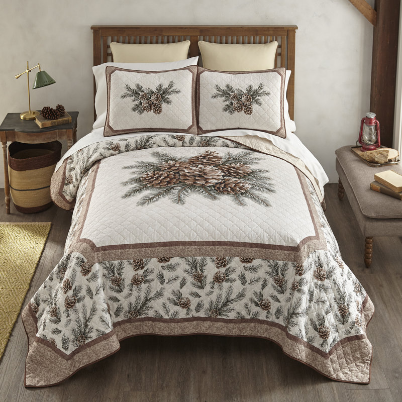 Ensemble de courtepointe pour lit simple 2 pièces Donna