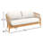 Lyal Wood Patio Loveseat