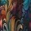 Rideau à motif floral motif cachemire contemporain Contemporary - 1 panneau-107547379