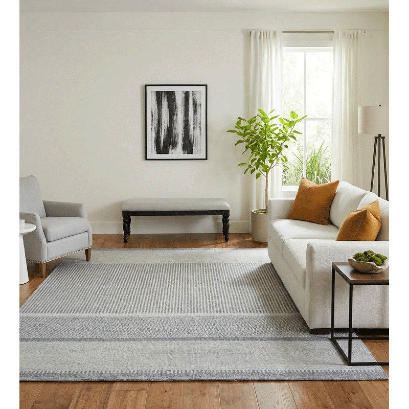 Tapis rectangulaire Meraki 01 Meraki, Rectangle de 5 pi x 8 pi