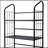 64-Inch Tall 5-Tier Corner Metal Bookcase, Black Finish, Maximizes Space and Storage with Elegant Design
