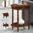 Moravian Oval End Table with Shelf-635084559
