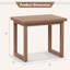 Ebern Designs 19'' Teak Wood Shower Bench 2-tier Waterproof Bath Spa Stool For Indoor & Outdoor