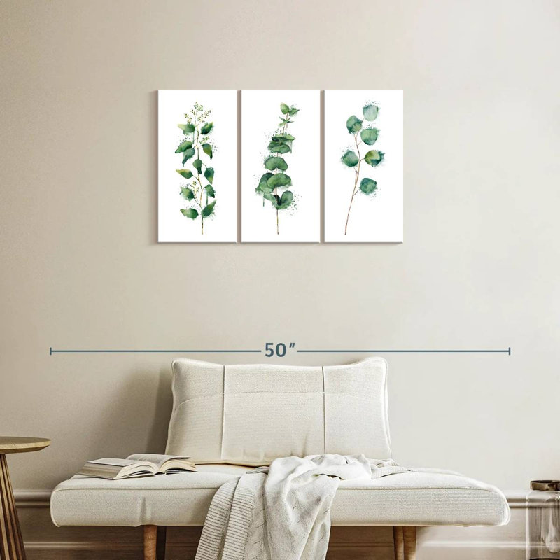 Harnek Lush Leaf Branches Splatter, 20" H x 33" W