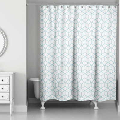 Bakstran Geometric Single Shower Curtain