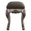 Tabouret de coiffeuse chic et robuste avec siège capitonné et pieds d'inspiration rétro, un ajout parfait à tout espace de rangement.