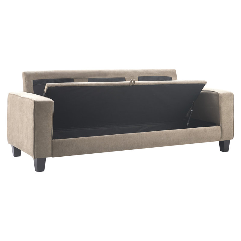 Serta Palisades 77" Sofa with Storage, Soft Beige