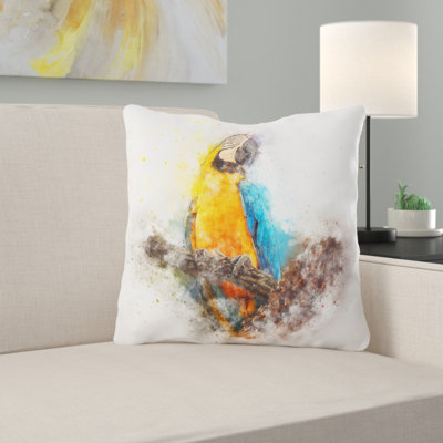 Eivind Bird Outdoor Square Pillow Cover & Insert