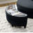 360° Swivel Accent Chair With Ottoman 51.57" W Oversized Swivel Recliner Comfy Upholstered Round Barrel Chair For Living Room-1973640348