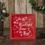 Plaque murale rouge 11x11