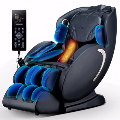 Bosscare 3D Zero Gravity With Massage Function Chair,Full Body Shiatsu With Recliner Function With App Black