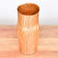 Vase doré à finition ondulée mat 9289