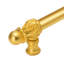 Acanthus 12 inches c.c. with 5/8 smooth center long pull Romanesque style with center brace in Antique Brass-702862847-702862816