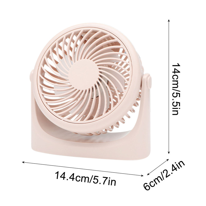 Petit ventilateur portatif USB multifonctionnel Kondieu, cream-colored