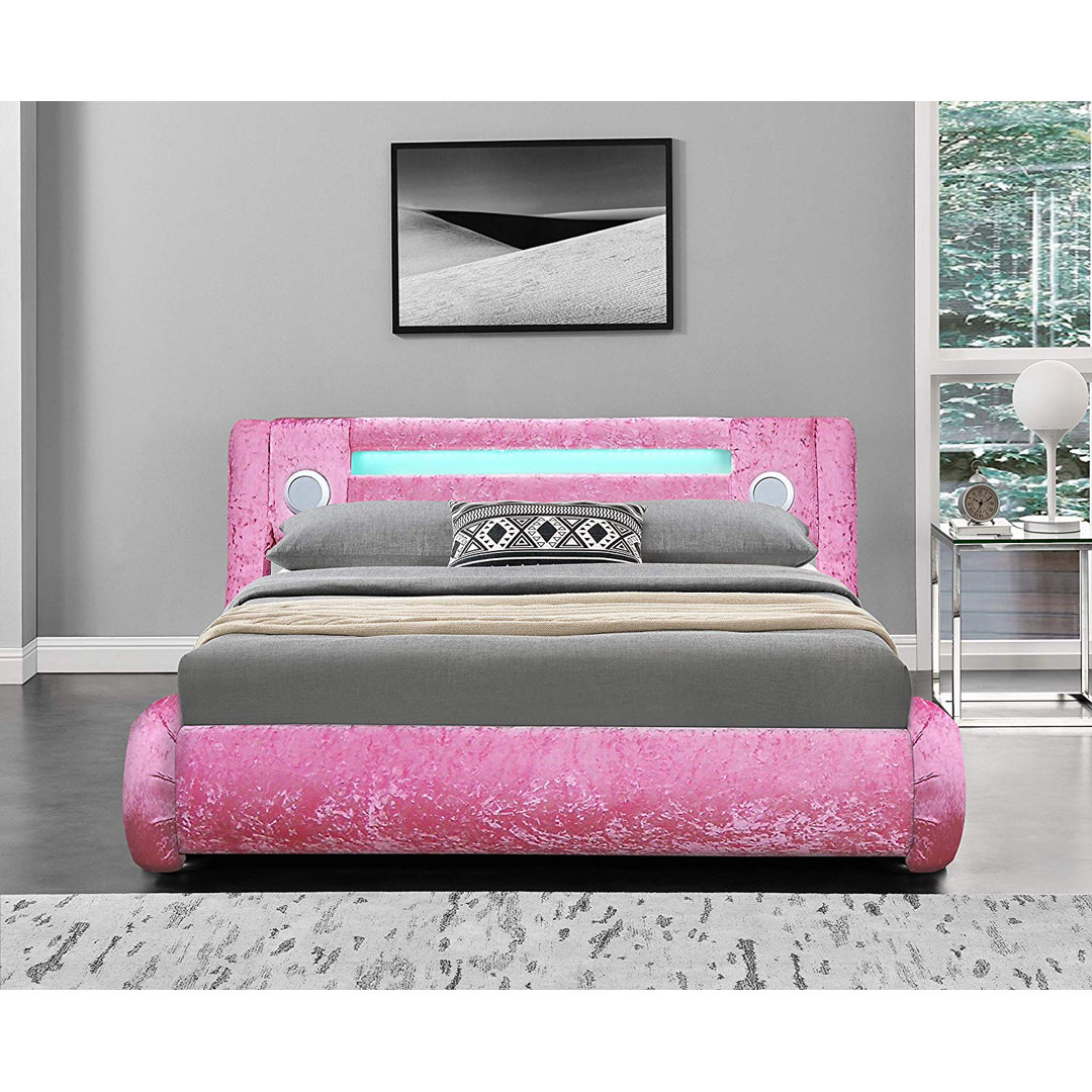 Single (3') Upholstered Bed with Mattress