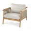 Fauteuil club d'extérieur, ensemble de 2