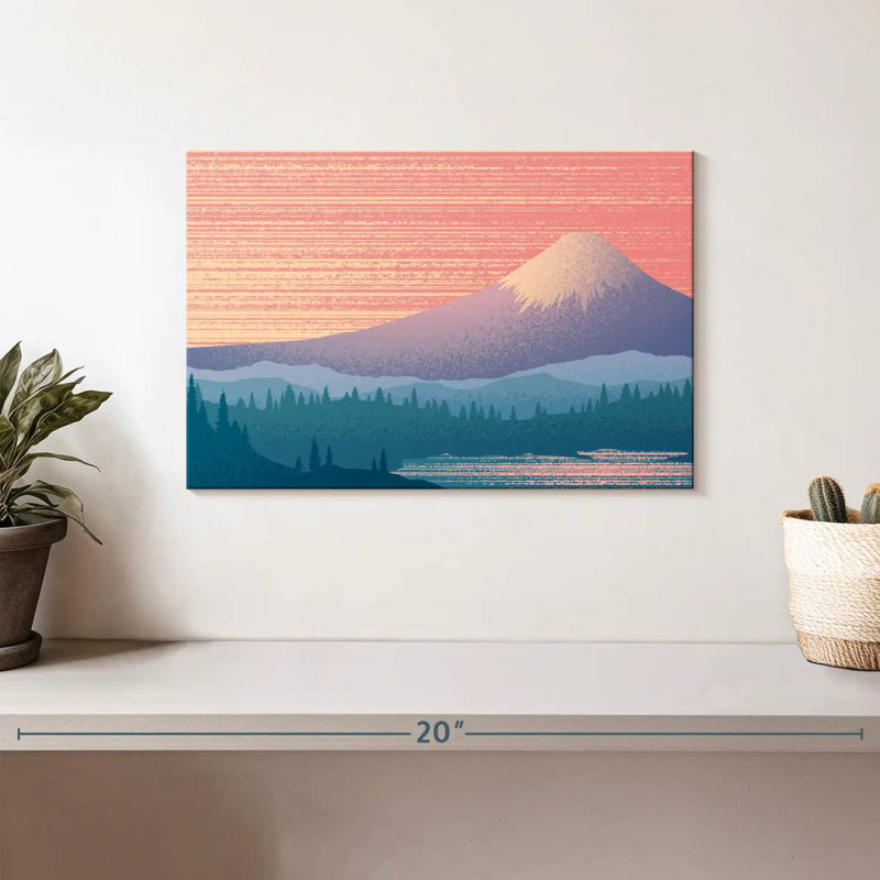 Alvord, paysage du mont Fuji I, H 8 po x l 12 po