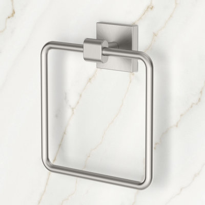 Elevate Towel Ring | Wall Mount Square Towel Holder for Bathroom, Kitchen