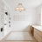 18.5" Gold Modern Flower Chandelier With Acrylic Shades, 4-light E26, Dimmable Pendant Light For Bedroom, Study, Or Small Living Room