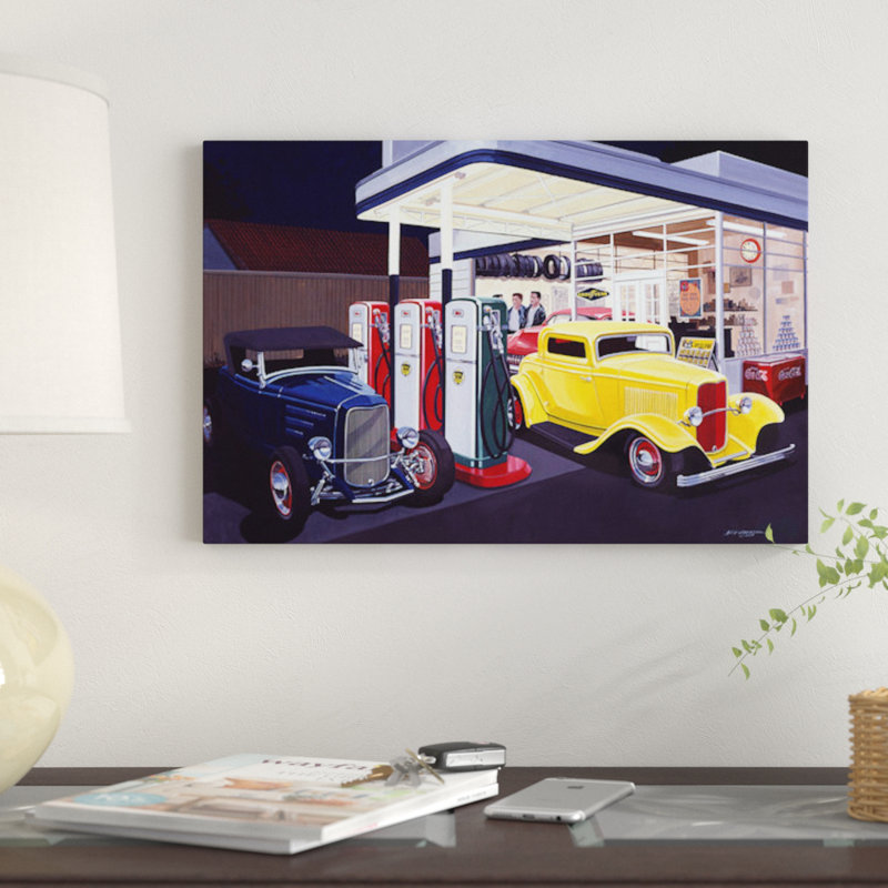 «Deuce Service Garage», impression sur toile, H 40 po x l 60 po x P 1,5 po, Toile tendue