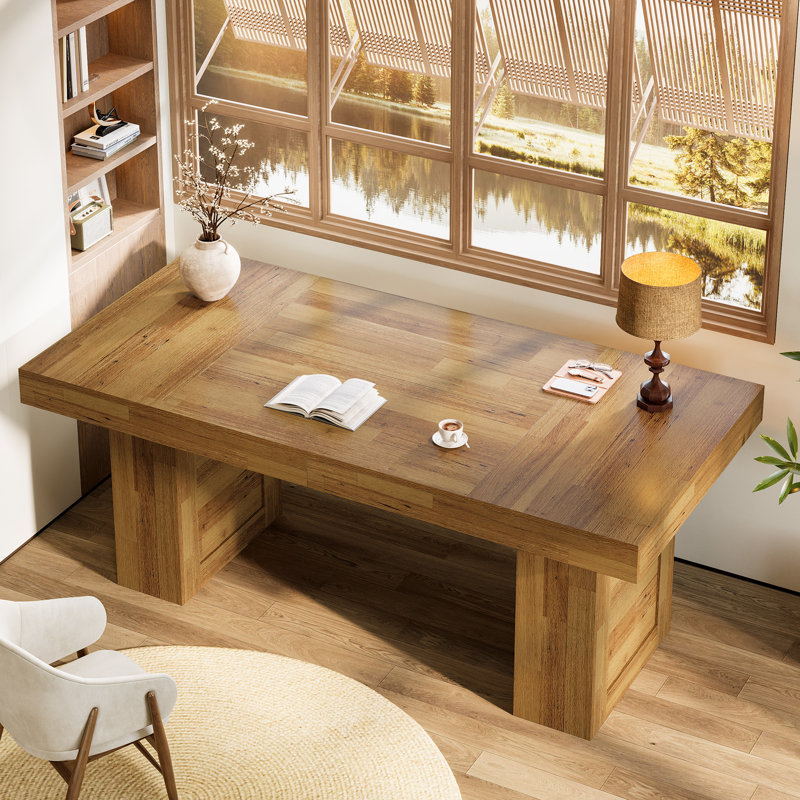 Bureau de direction 63 po Farmhouse, Noyer