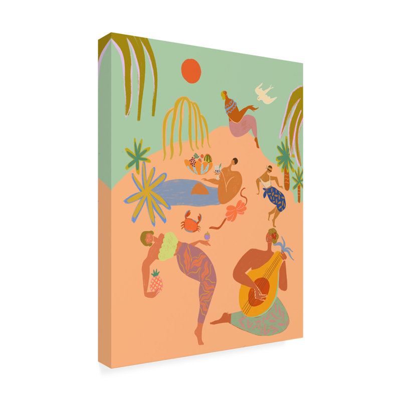 Vacances sur toile, H 32 po x l 24 po x P 2 po