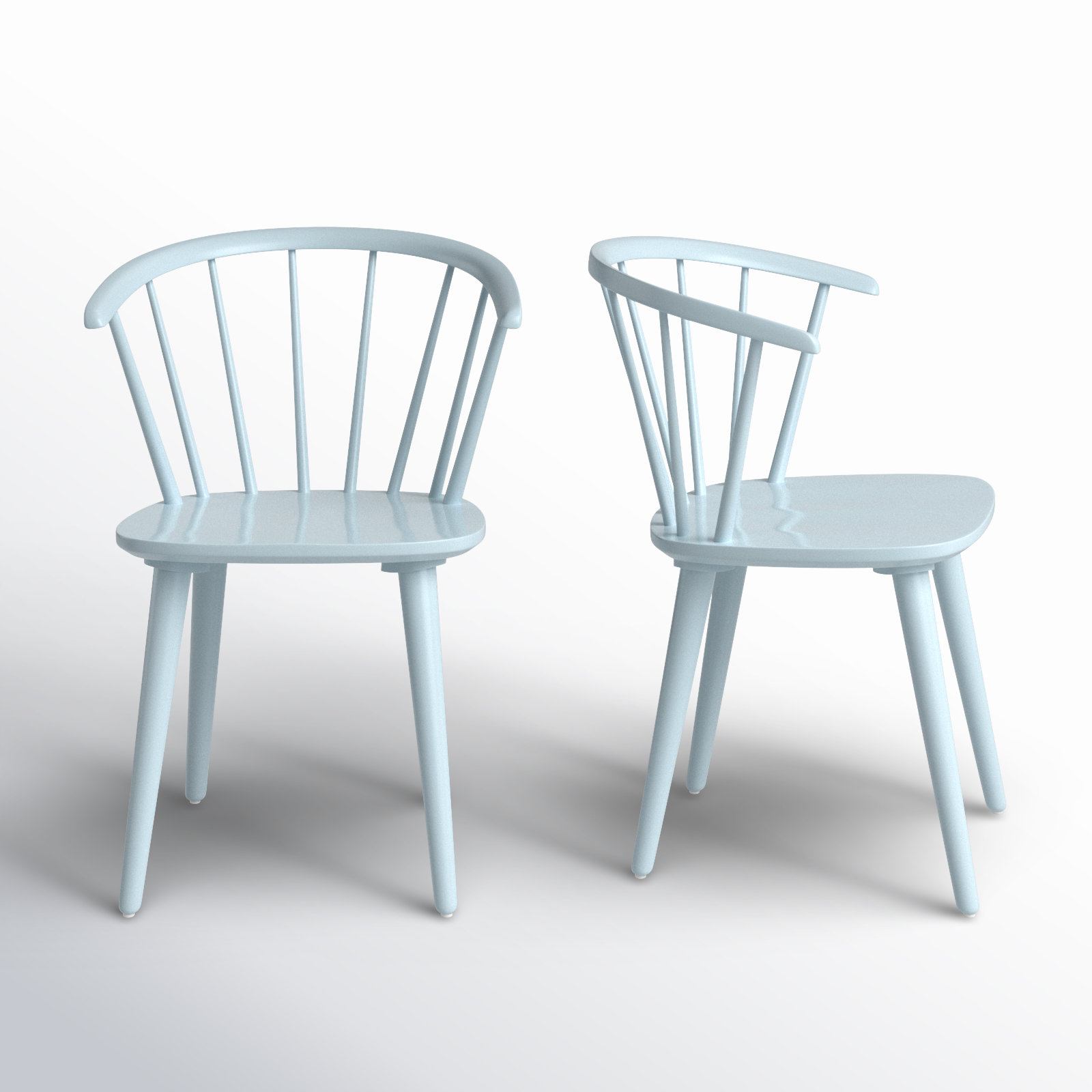 Sheffield Solid Wood Dining Chair, Pale Blue