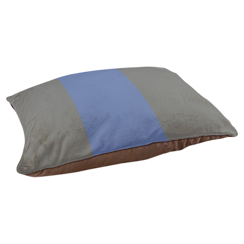 Coussin Designer, Grand (L 40 po x l 50 po), Gris basketball / bleu basketball / gris basketbal
