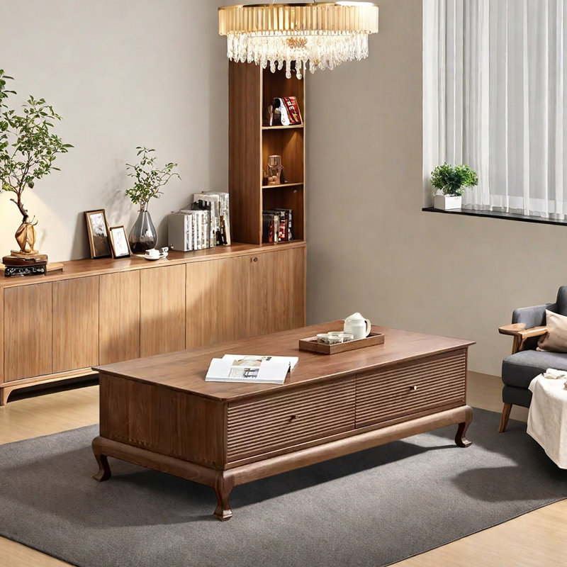 North American walnut coffee table