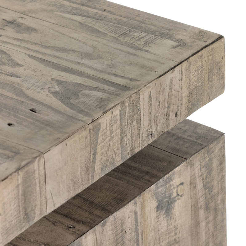 Matthes Solid Wood Console Table, Weathered Wheat, 30.75" H x 94" W x 15" D