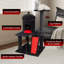  Arbre à chat gothique H 36,4 po Garius, mobilier pour chat d'intérieur, noir et rouge