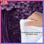 Édredon mauve à motif floral-127459004