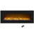 Baren 50-Inch Wall Mounted Electric Fireplace - Modern Heater with LED Flames