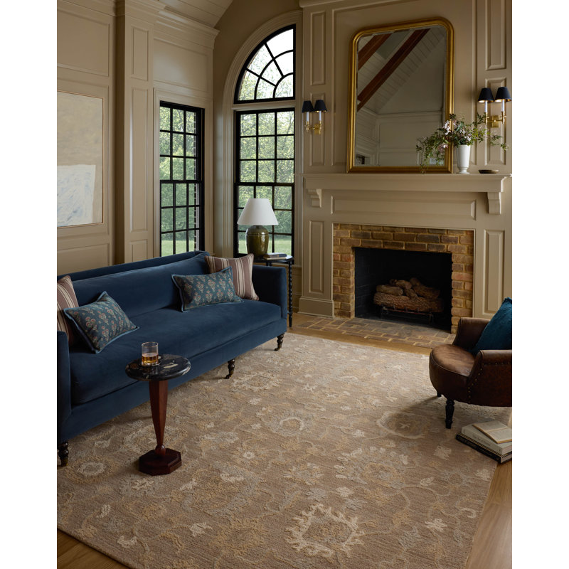 Chris Loves Julia x Loloi Dorothea Bark / Stone Area Rug, Rectangle 7'9" x 9'9"