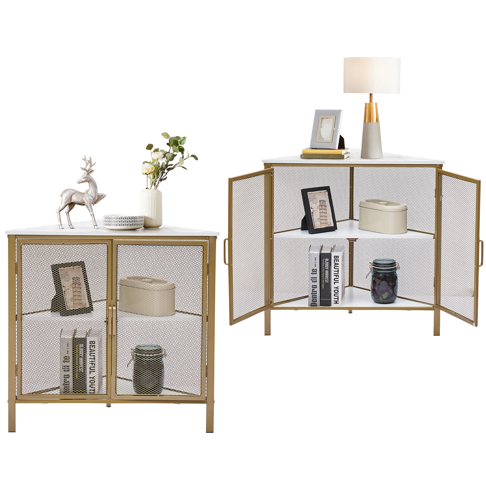 Display Cabinet Shelf Design® Free-Standing Reviews & Set Pieces Set Set Corner Wayfair Trent 2 Storage | 3-Tier Austin Organ Corner Kempst Shelves