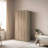 Elegant Wardrobe with Numerous Shelves, Light Walnut Finish, 31.5 x 73.6 x 18.5 inches | Coated Particle Board, Wall-Mountable Design | Stylish Storage Solution for Modern Bedrooms