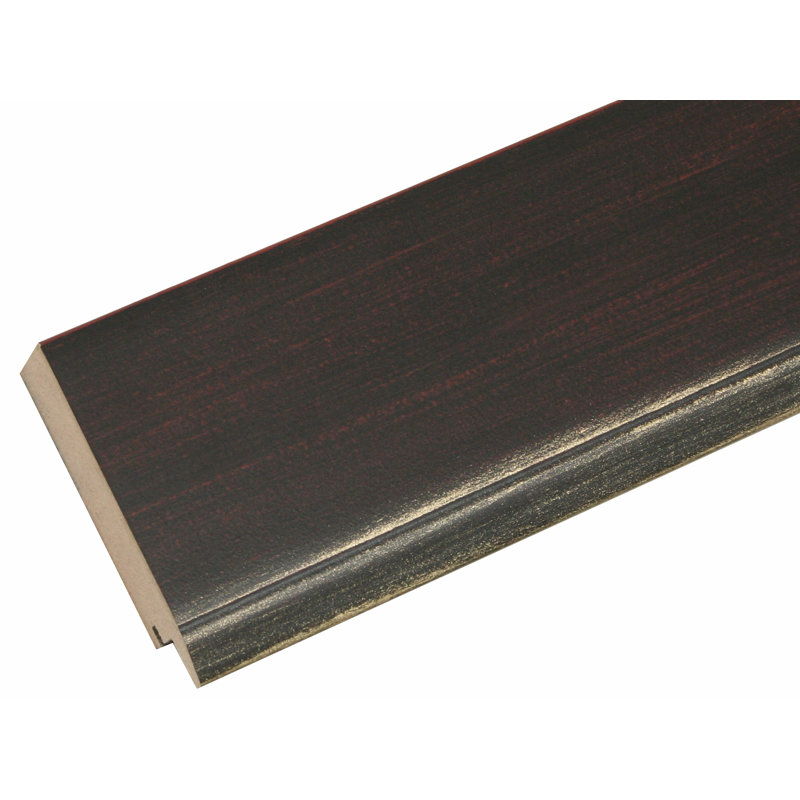 Encinal Black Wood Bevelled Picture Frame, 70cm H x 50cm W x 1.5cm D