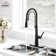 Spring Neck Standard Kitchen Faucet with Dual-Function spray head and Deck Plate
