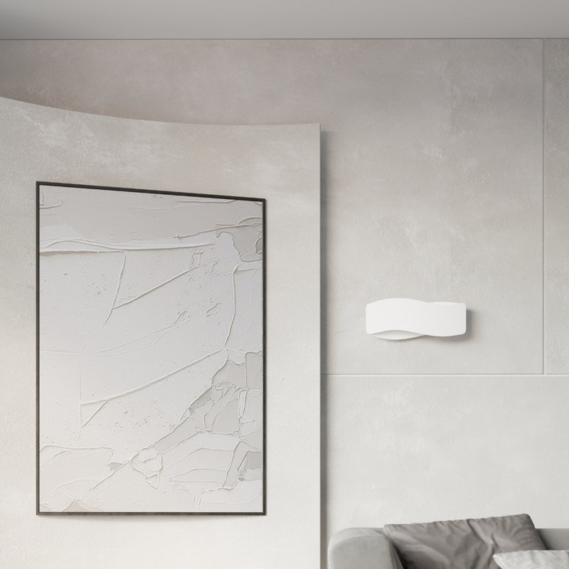 Wall lamp TILA 30 white, 40x12x15 cm, White, 2 Lights