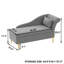 Chaise longue avec rangement en velours Yasmim-1532503023