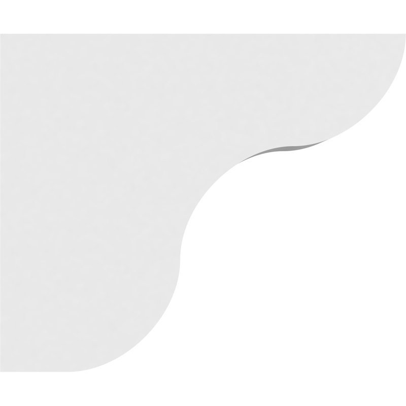 Queue de chevron standard en PVC de qualité architecturale Carmel, H 10 po x L 4 po x P 12 po