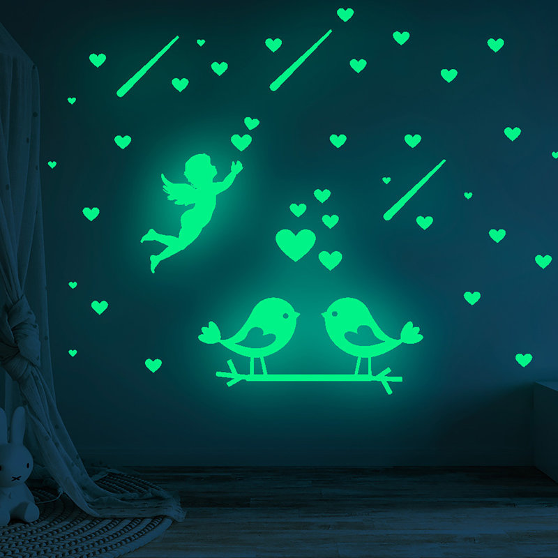 Autocollant fluorescent pour la Saint-Valentin