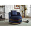 Fauteuil pivotant, fauteuil d'appoint pivotant à 360 °, fauteuil demi-tonneau pour la chambre à coucher du salon-1316724312