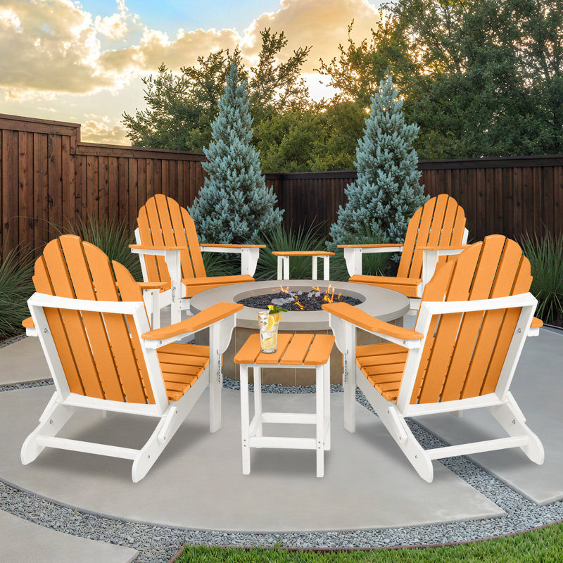 Outdoor Adirondack Chair, Orange