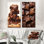 Cocholate Rush Brownies - ensemble d'art mural sur toile Desserts, 2 pièces