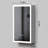 Modern Led Lighted Medicine Cabinet, Aluminum Silver Finish For Bathroom