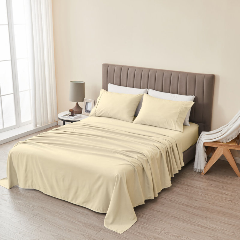 Natural Full Size Ultra Soft Microfiber Sheet Set