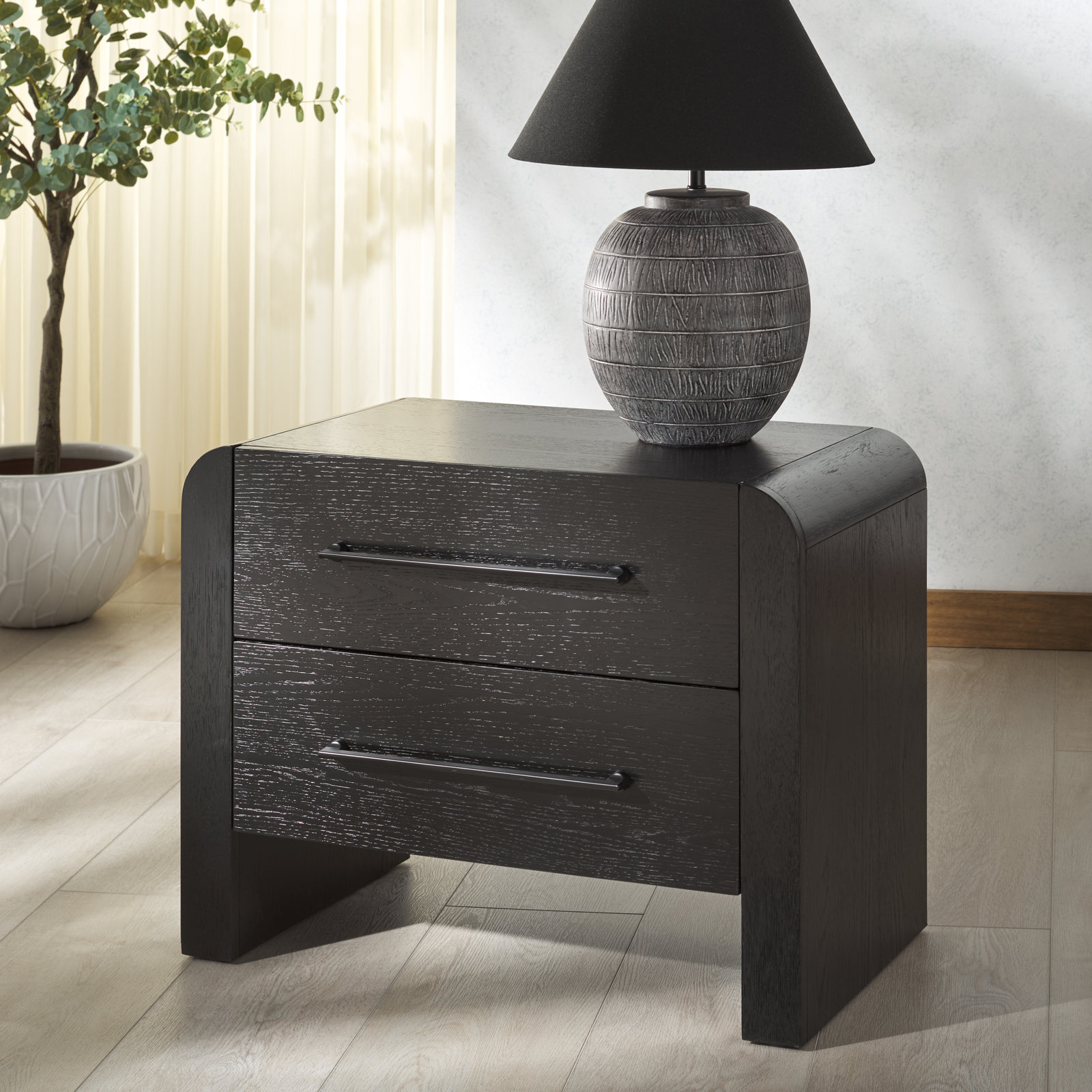 Cruz Nightstand, Black